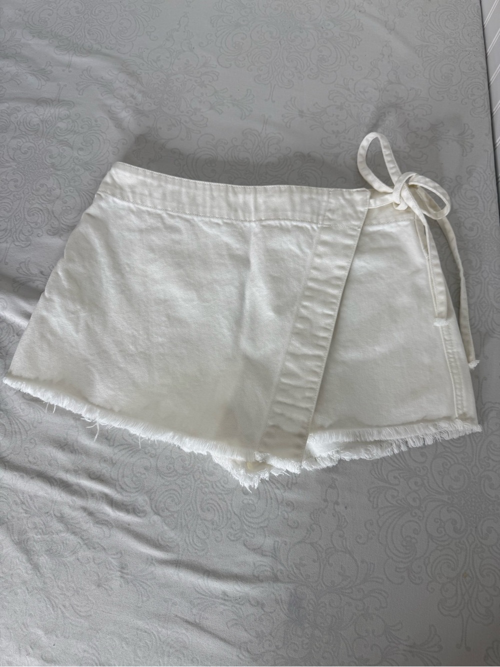 Free People Emmy Nonstretch Denim Mini Skort Size 10